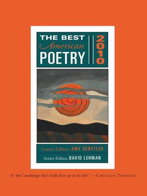 cover image of The Best American Poetry 2010